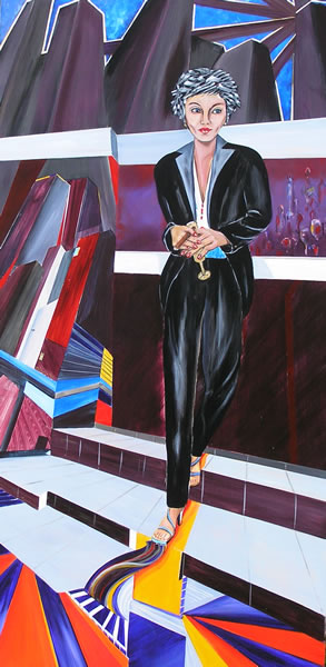 Lady of the Town - Painting by Giselle